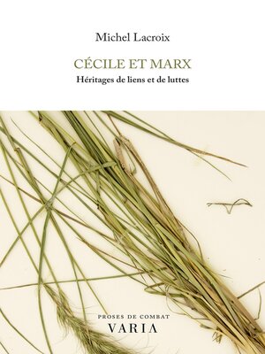 cover image of Cécile et Marx